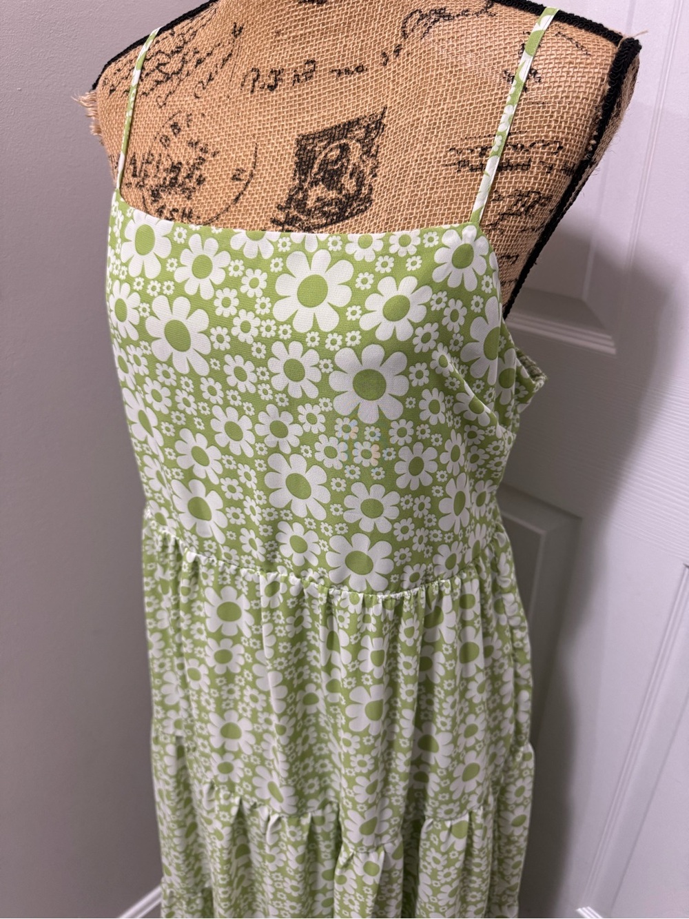 Green Floral Maxi Dress